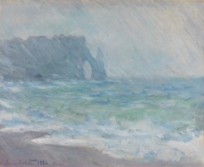 Pluie, Étretat - Claude Monet